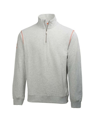 Sweater Oxford, talla S, gris-mellado