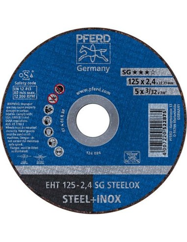 Disco de separación A46RSG-INOX 125-2,4mm recto Pf